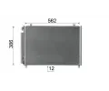 MAHLE Kondenztor klimatizace MAO AC 1057 000S, AC 1057 000S