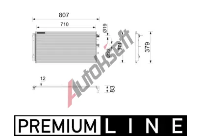 MAHLE Kondenzátor klimatizace MAO AC 1211 000P, AC 1211 000P MAHLE Kondenzátor klimatizace MAO AC 1211 000P, AC 1211 000P