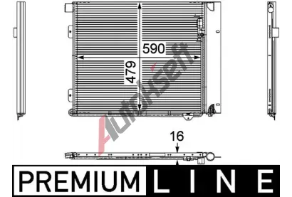 MAHLE Kondenztor klimatizace MAO AC 126 000P, AC 126 000P
