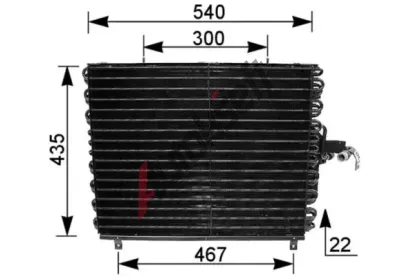 MAHLE Kondenztor klimatizace MAO AC 166 000S, AC 166 000S
