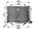 Kondenztor klimatizace MAHLE ‐ MAO AC 168 000P