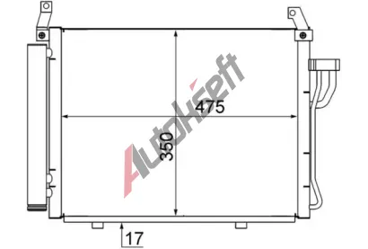 MAHLE Kondenztor klimatizace MAO AC 17 000S, AC 17 000S