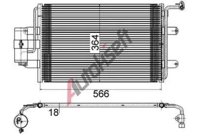 MAHLE Kondenztor klimatizace MAO AC 180 000S, AC 180 000S