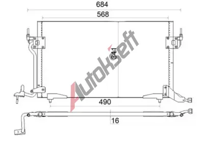 MAHLE Kondenztor klimatizace MAO AC 182 001S, AC 182 001S
