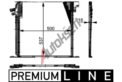 MAHLE Kondenztor klimatizace MAO AC 212 000P, AC 212 000P