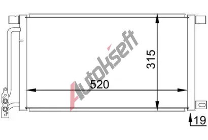 MAHLE Kondenz�tor klimatizace MAO AC 235 001S, AC 235 001S