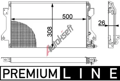 MAHLE Kondenzátor klimatizace MAO AC 239 000P, AC 239 000P MAHLE Kondenzátor klimatizace MAO AC 239 000P, AC 239 000P
