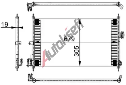 MAHLE Kondenztor klimatizace MAO AC 252 000S, AC 252 000S