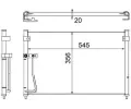 Kondenztor klimatizace MAHLE ‐ MAO AC 257 000S