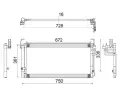 Kondenztor klimatizace MAHLE ‐ MAO AC 265 000S