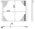 Kondenztor klimatizace MAHLE ‐ MAO AC 269 000S