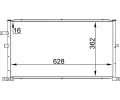 Kondenztor klimatizace MAHLE ‐ MAO AC 296 001S