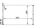 Kondenztor klimatizace MAHLE ‐ MAO AC 298 000S