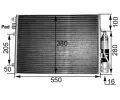 Kondenztor klimatizace MAHLE ‐ MAO AC 303 000S