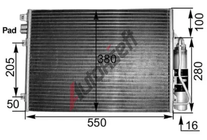 MAHLE Kondenztor klimatizace MAO AC 303 000S, AC 303 000S