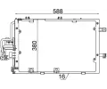 Kondenzátor klimatizace MAHLE ‐ MAO AC 308 000S  Kondenzátor klimatizace MAHLE ‐ MAO AC 308 000S