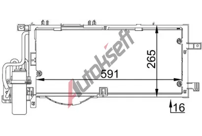 MAHLE Kondenztor klimatizace MAO AC 309 001S, AC 309 001S