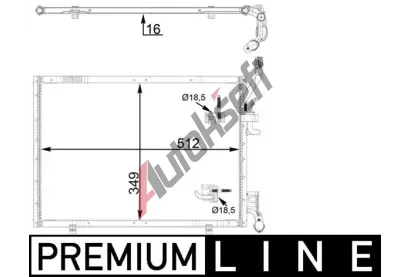 MAHLE Kondenztor klimatizace MAO AC 31 000P, AC 31 000P
