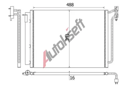 MAHLE Kondenztor klimatizace MAO AC 311 001S, AC 311 001S