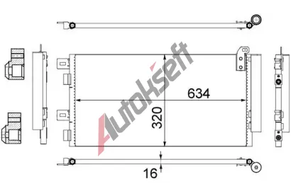 MAHLE Kondenztor klimatizace MAO AC 312 001S, AC 312 001S