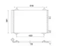 Kondenztor klimatizace MAHLE ‐ MAO AC 314 000S