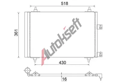 MAHLE Kondenztor klimatizace MAO AC 314 000S, AC 314 000S