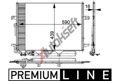 MAHLE Kondenztor klimatizace MAO AC 318 000P, AC 318 000P