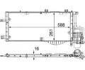 Kondenztor klimatizace MAHLE ‐ MAO AC 336 000S
