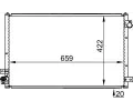 Kondenztor klimatizace MAHLE ‐ MAO AC 338 001S