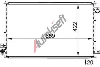 MAHLE Kondenzátor klimatizace MAO AC 338 001S, AC 338 001S MAHLE Kondenzátor klimatizace MAO AC 338 001S, AC 338 001S