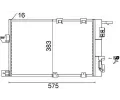Kondenztor klimatizace MAHLE ‐ MAO AC 339 000S