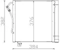 Kondenztor klimatizace MAHLE ‐ MAO AC 340 000S