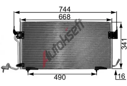 MAHLE Kondenz�tor klimatizace MAO AC 342 000S, AC 342 000S