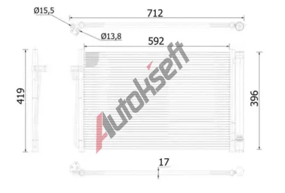 MAHLE Kondenztor klimatizace MAO AC 344 000S, AC 344 000S