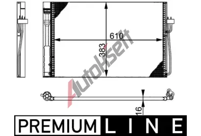 MAHLE Kondenztor klimatizace MAO AC 345 000P, AC 345 000P