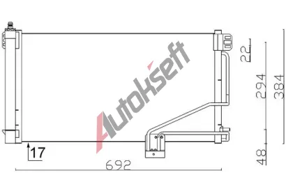 MAHLE Kondenztor klimatizace MAO AC 347 001S, AC 347 001S