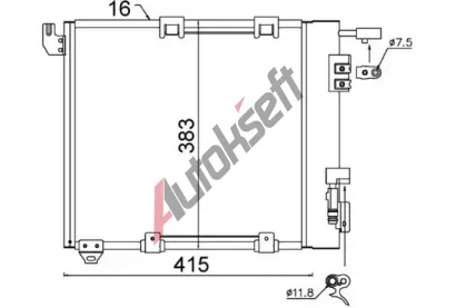 MAHLE Kondenztor klimatizace MAO AC 349 000S, AC 349 000S