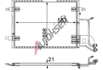 MAHLE Kondenztor klimatizace MAO AC 352 000S, AC 352 000S