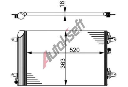 MAHLE Kondenztor klimatizace MAO AC 358 000S, AC 358 000S