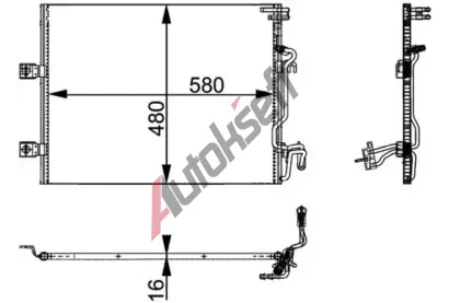 MAHLE Kondenztor klimatizace MAO AC 364 000P, AC 364 000P