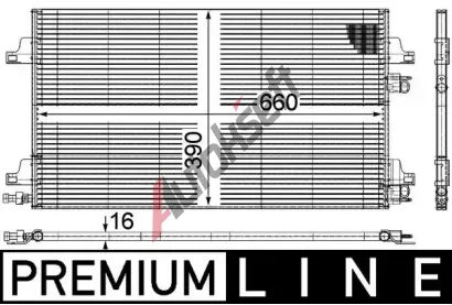 MAHLE Kondenztor klimatizace MAO AC 366 000P, AC 366 000P