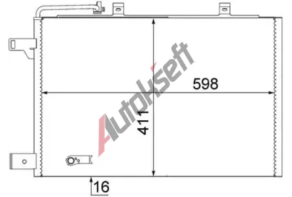 MAHLE Kondenztor klimatizace MAO AC 370 000S, AC 370 000S