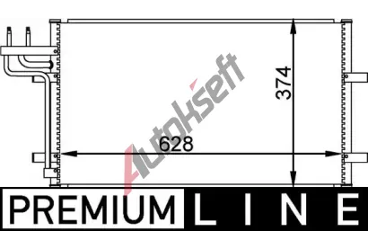 MAHLE Kondenztor klimatizace MAO AC 374 000P, AC 374 000P