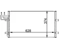 MAHLE Kondenztor klimatizace MAO AC 374 000P, AC 374 000P