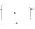 Kondenztor klimatizace MAHLE ‐ MAO AC 374 000S