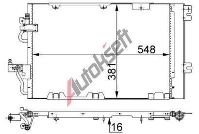 MAHLE Kondenztor klimatizace MAO AC 375 000S, AC 375 000S