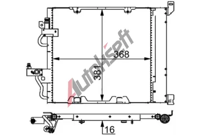 MAHLE Kondenztor klimatizace MAO AC 376 000S, AC 376 000S