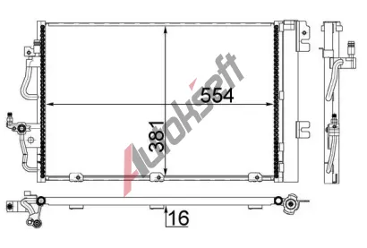 MAHLE Kondenztor klimatizace MAO AC 377 001S, AC 377 001S