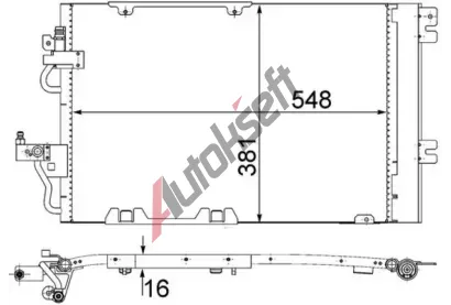 MAHLE Kondenztor klimatizace MAO AC 378 000S, AC 378 000S