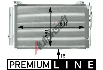 MAHLE Kondenztor klimatizace MAO AC 391 000P, AC 391 000P